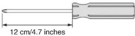 12 cm/4.7 inches