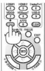NEC NP-P502W - Press the ID SET button on the remote control. - 2