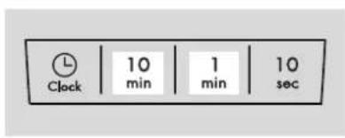 Clock 10 min 1 min 10 sec
