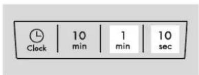 Clock 10 min 1 min 10 sec