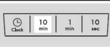Clock 10 min 1 min 10 sec