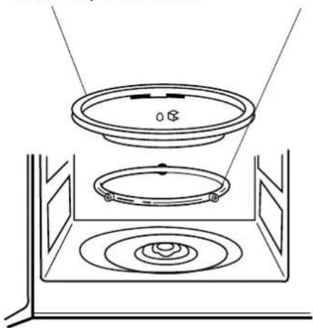 DAEWOO KOR-6L8KB - GLASS TRAY - 1