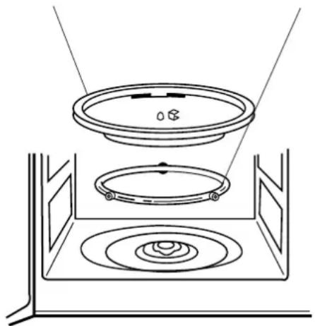 DAEWOO KOR-6A0RC - GLASS TRAY - 1