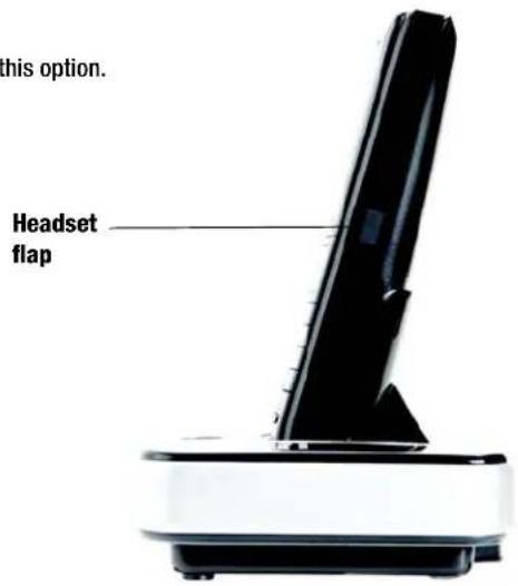 this option. Headset flap
