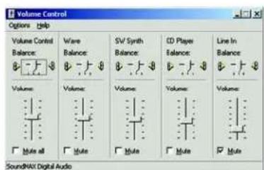 Volume Control Options Help Volume Control Balance: Volume Control Volume Balance: Ware Balance: SV Synth Balance: CD Player Balance: Line In Balance: Volume Balance: Volume Balance: Volume Balance: Volume Balance: Volume Balance: Volume Balance: Volume Balance: Volume Balance: Volume Balance: Volume Balance: Volume Balance: Volume Balance: Volume Balance: Volume Balance: Volume Balance: Volume Balance: Volume Balance: Volume Balance: Volume Balance: Volume Balance: Volume Balance: Volume Balance: Volume Balance: Volume Balance: Volume Balance: Volume Balance: Volume Balance: Volume Balance: Volume Balance: Volume Balance: Volume Balance: Volume Balance: Volume Balance: Volume Balance: Volume Balance: Volume Balance: Volume Balance: Volume Balance: Volume Balance: Volume Balance: Volume Balance: Volume Balance: Volume Balance: Volume Balance: Volume Balance: Volume Balance: Volume Balance: Volume Balance: Volume Balance: Volume Balance: Volume Balance: Volume Balance: Volume Balance: Volume Balance: Volume Balance: Volume Balance: Volume Balance: Volume Balance: Volume Balance: Volume Balance: Volume Balance: Volume Balance: Volume Balance: Volume Balance: Volume Balance: Volume Balance: Volume Balance: Volume = 100% Volume all Volume SoundMAX Digital Audio
