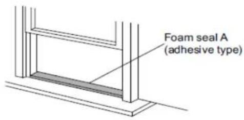 Foam seal A (adhesive type)