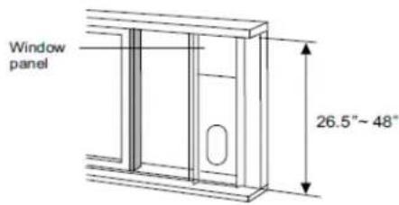 Window panel 26.5"-48"
