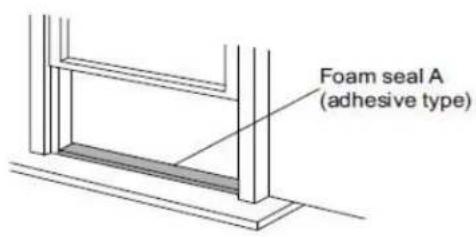 Foam seal A (adhesive type)