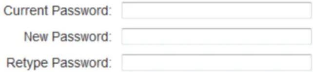 Current Password: New Password: Retype Password:
