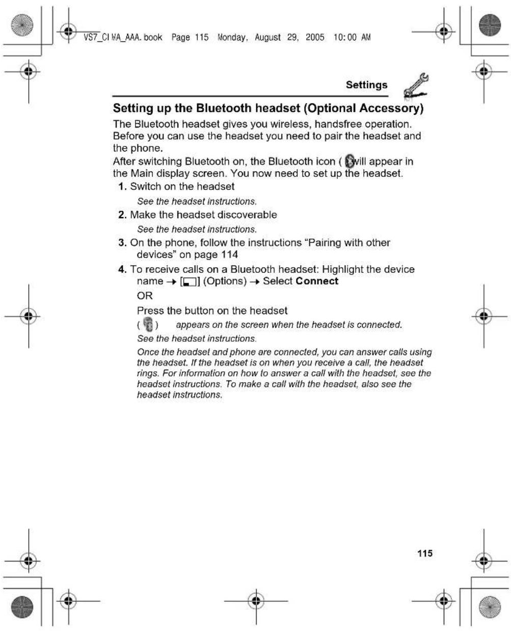 PANASONIC EB-VS7 - Pairing with other devices - 46