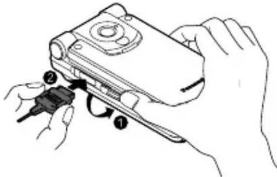 PANASONIC EB-MX6 - Charging the battery - 1