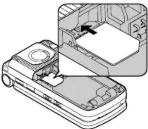 PANASONIC EB-MX6 - Inserting the SIM card - 1