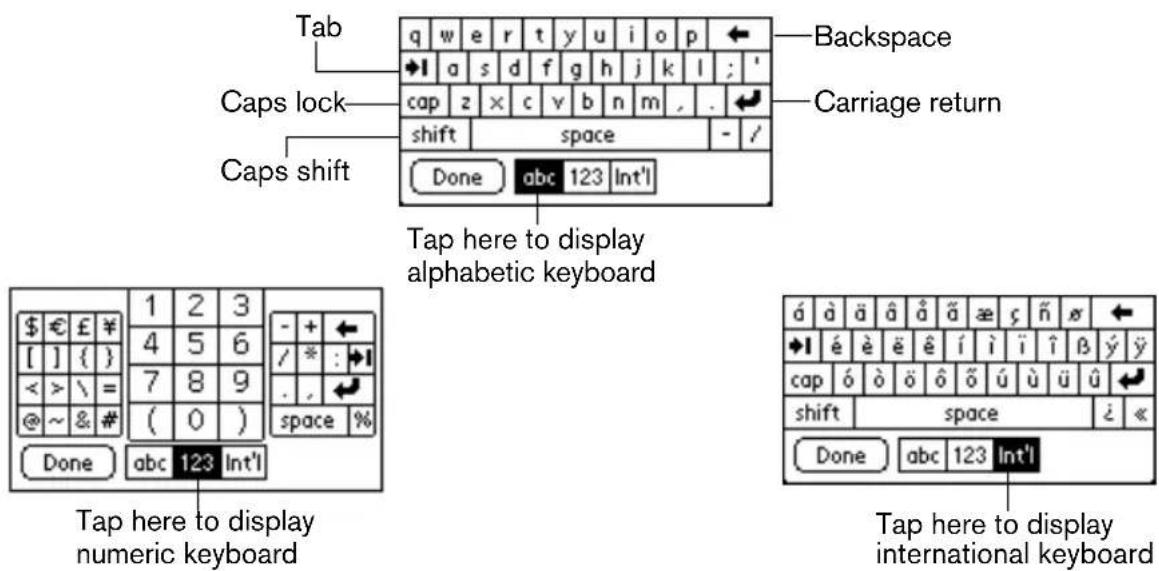 Tab Caps lock Caps shift q w e r t y u i o p ← ← a s d f g h j k l ;' cap z x c v b n m , . ← shift space - / Done abc 123 Int'l Tap here to display alphabetic keyboard Tap here to display numeric keyboard Done abc 123 Int'l Backspace Carriage return á à ä â ä æ ç ñ ø ← ← é è ë ê í i i î Í ß ÿ ÿ cap ó ò õ ô ô ú ù ü û ← shift space ¿ « Done abc 123 Int'l Tap here to display international keyboard