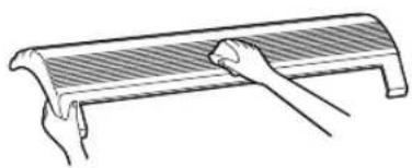 TOSHIBA RAS-13UA2L - Cleaning the air inlet grille - 2