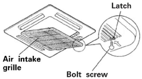 Air intake grille Latch Bolt screw