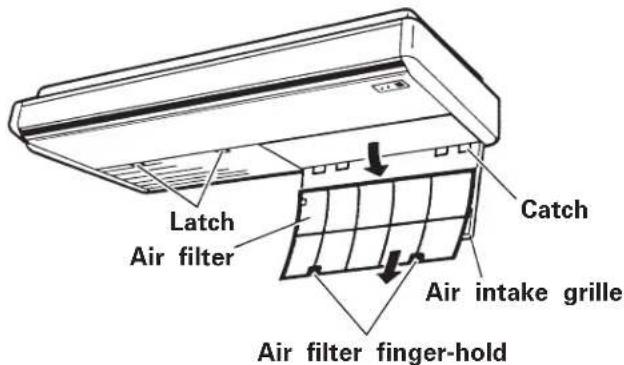 Latch Air filter Catch Air intake grille Air filter finger-hold