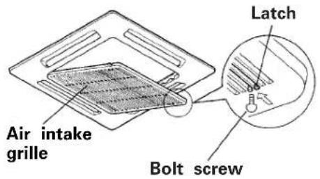 Air intake grille Latch Bolt screw