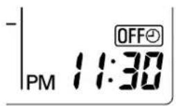 SANYO TS3632 - How to set the OFF time - 1