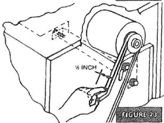 KENMORE 661.624530 - BLOWER BELT ADJUSTMENT (Fig. 23) - 3