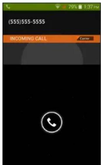 ACER Liquid Z205 - The voice call screen - 2