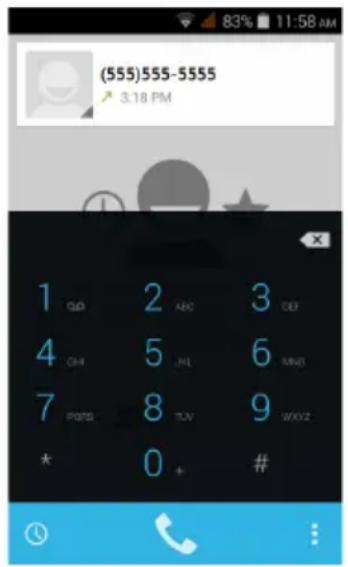 ACER Liquid Z205 - Making a call - 1