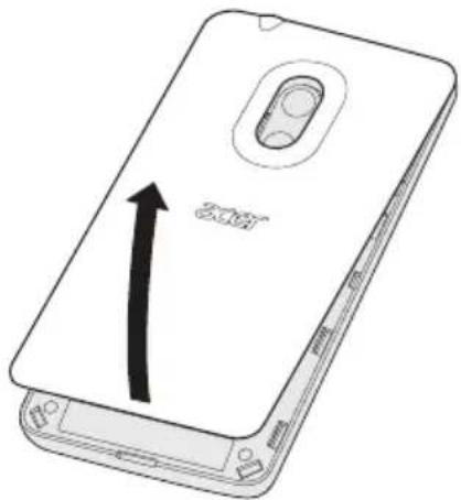 ACER Liquid Z205 - Installing a SIM or microSD card - 1