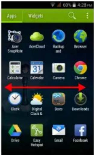 ACER Liquid Z205 - The Application (Apps) menu - 1