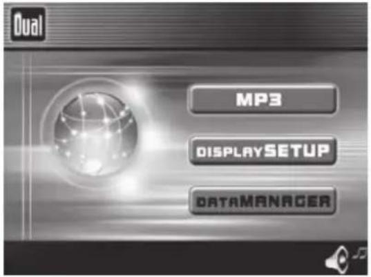 Dual MP3 DISPLAYSETUP DATAMANAGER