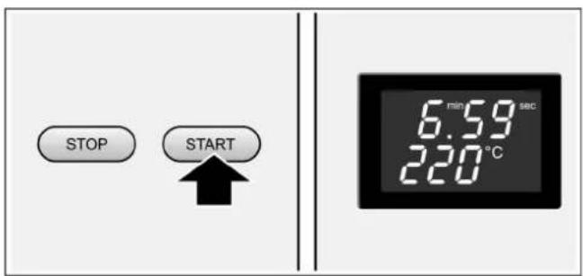 STOP START 6.59 sec 220℃