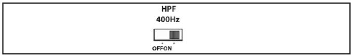 HPF 400Hz OFFON
