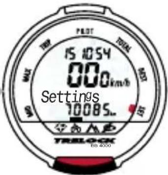 15 1054 000km/h Settings 7008S. TRELOCK 68 4000