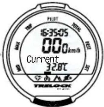 16:35:05 000 km/h Current 32.8°C TRELOCK 60 4000