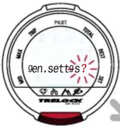 PILOT TOTAL MAX TRES GEN. SET gen.settgs? TRELOCK BB 4000