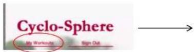Cyclo-Sphere My Workouts Sign Out