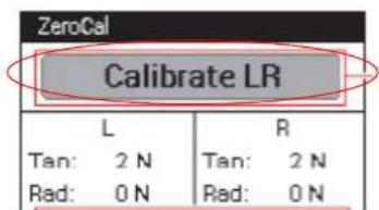 ZeroCal Calibrate LR L R Tan: 2 N Tan: 2 N Rad: 0 N Rad: 0 N