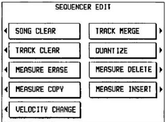 TECHNICS SX-F100 - Select the edit function - 1