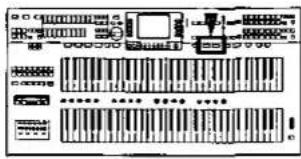 Scanned image of an electronic circuit board with labeled components and waveform displays