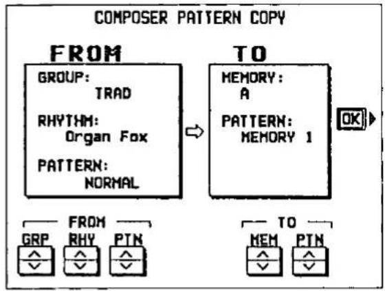 TECHNICS SX-F100 - Edit a preset rhythm pattern - 1