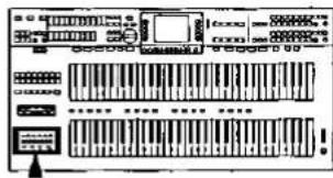 Diagram of a multi-level electronic circuit board with labeled components and connections