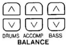 DRUMS ACCOMP BASS BALANCE