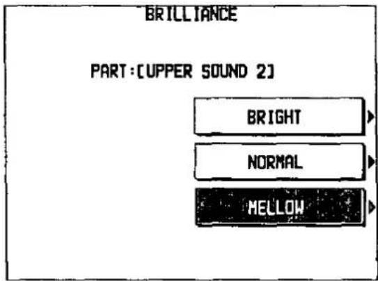 BRILLIANCE PART:[UPPER SOUND 2] BRIGHT NORMAL MELLOW