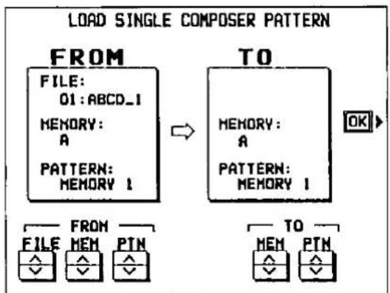 TECHNICS SX-F100 - LOAD SINGLE COMPOSER PATTERN - 1
