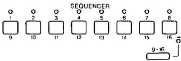 SEQUENCER 1 2 3 4 5 6 7 8 9 10 11 12 13 14 15 16 9-16