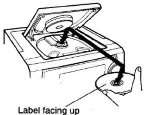 Label facing up