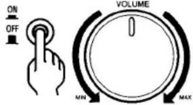 ON OFF VOLUME MIN MAX