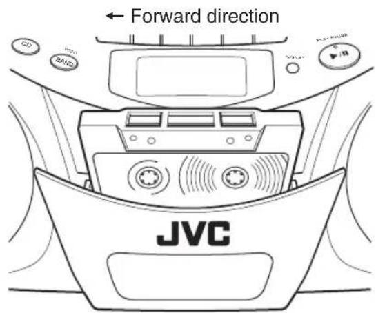 JVC RC-EX20B - Loading a cassette - 1