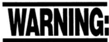WARNING:
