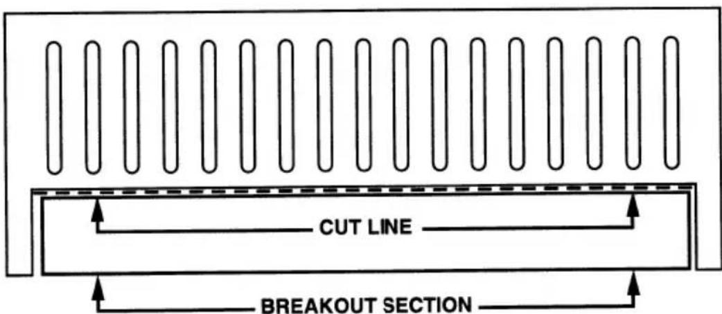 CUT LINE BREAKOUT SECTION