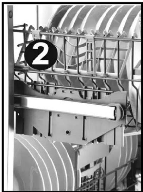 VESTEL BMJ-L503-X - Top basket height adjustment while it is full - 3