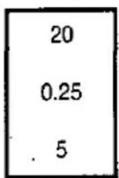 20 0.25 5